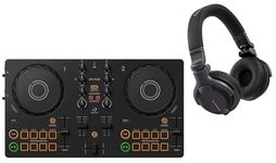 Pioneer DJ AlphaTheta DDJ-FLX2 and Headphone Pack