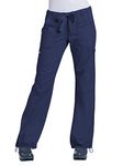 KOI Women's Petite Lindsey Ultra Comfortable Cargo Style Scrub Pants Sizes, Navy, 3X-Large/Petite