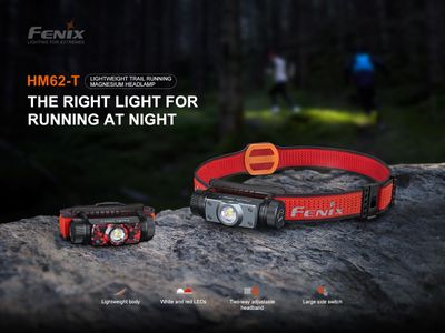 Fenix HM62-T Head Torch – 1200 Lumens, Rechargeable, Red Light, IP68