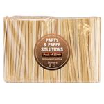 1000 x Wooden Coffee Stirrers Eco Friendly - 12cm