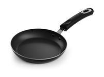 KICHLY Aluminum Non-Stick Induction Frying Pan 20 cm with Heat-Resistant Riveted Handle, Anti-Scratch Egg and Omelette Pan, Suitable for Electric, Gas and Induction Hobs (Black)