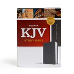 KJV Study Bible, Full-Color, Charcoal Cloth-Over-Board: Study Notes, Articles, Illustrations, Ribbon Marker, Easy to Read Bible Font