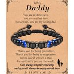 KORAS Father s Day Gifts for Daddy, Daddy Bracelet Adjustable Beads Bracelet Daddy Gifts from Son, Perfect Son to Daddy Gifts for Birthday Christmas