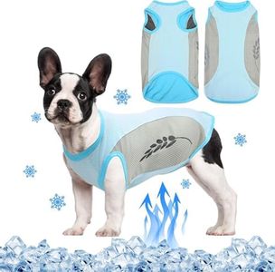 Homiliky Dog Cooling Vest,Dog Cooling Jacket,Breathable Mesh Ice Vest for Dog,Puppy Summer Breathable Clothing with Reflective Strip,Lightweight Dog Ice-Cooling T-Shirts for Small Medium Dogs (XXL)