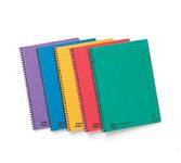 Clairefontaine - Ref 4860Z - Europa Notemaker Sidebound Notebook (120 Pages) - A4 Size, 90gsm Brushed Vellum Paper, Micro-Perforated Sheets, Lined Rulings - Assorted Colours (Pack of 10)