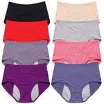 Everdries Leakproof Ladies Underwear, Everdries Leakproof Panties for Over 60, Incontinence Underwear for Women (8Pcs,2XL)