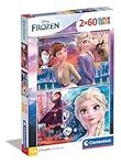 Clementoni 21609, Frozen 2 Supercolor Puzzle for Children - 2 x 60 Pieces, Ages 5 Years Plus, Multi-coloured, 28 x 23 x 4 millimetres