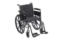 Drive Medical Cruiser Iii Lightweight Wheelchair With Back Arm Styles, Black, 18", 1 Count