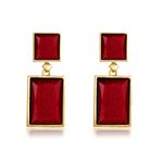 YouBella Jewellery Earings for women Crystal Handmade Earrings for Girls and Women (Red)