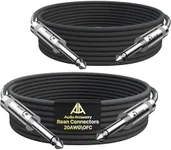 Guitar Cable 10 ft 2 Pack, Kevlar-R