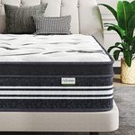 Naiveer Twin Mattress 10 Inch, Memory Foam Mattress in A Box, Hybrid Mattress with Innerspring, CertiPUR-US Certified, Single Mattress Medium Firm, Mattress Twin Size for Back Pain & Pressure Relieve