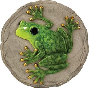 Spoontiques -Garden Décor - Raised Frog Stepping Stone - Decorative Stone for Garden