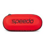 Speedo Unisex Swimming Goggle Case | Storage | Protection, Red, One Size