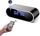 LaoZiTong 4K Full UHD Spy Camera Hidden Camera in Clock WiFi Hidden Cameras Video Recorder Wireless IP Camera Indoor Home Security Monitoring Nanny Cam 140° Angle Night Vision/Motion Detection