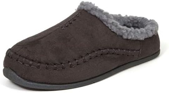 DEER STAGS Mens Slipper, Charcoal, 11 US