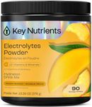 KEY NUTRIENTS 90 Servings Electrolytes Powder No Sugar - Tropical Peach Mango Electrolyte Drink Mix- No Calories, Gluten Free Electrolytes Powder - Keto Friendly, Non GMO, Made in USA