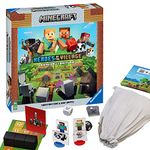 Ravensburger Minecraft Heroes of the Village Board Game for Kids Age 6 Years Up - 2 to 4 Players - Christmas Gifts for Boys and Girls