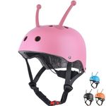 Kids Helmet Toddler Helmet Adjustable Toddler Bike Helmet Ages 3-8 Years Old Boys Girls Multi-Sports Safety (Pink)