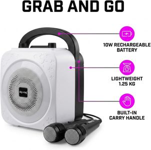 RockJam Bluetooth Karaoke Machine – 10W Portable Speaker