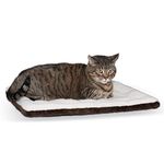 K&H Pet Products Self-Warming Pet Pad Thermal Cat and Dog Bed Mat Oatmeal/Chocolate 21 X 17 Inches