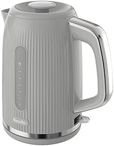 Breville Bold Ice Grey Electric Kettle | 1.7L | 3kW Fast Boil | Grey & Silver Chrome [VKT222]