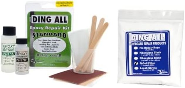 Ding All Standard Epoxy Kit 3 oz & Q-Cell Filler Bundle