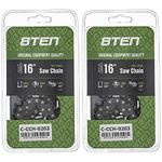 8TEN Full Chisel Chainsaw Chain 16 Inch .050 .325 67DL for Stihl MS270 Solo Homelite 240 (2 Pack)