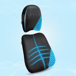 The Sleep Company Ortho Spine Protector Combo – Back Support Cushion + Neck Pillow for Car & Driving | Lumbar & Cervical Pain Relief, Posture Support | Ergonomic SmartGRID Cushions