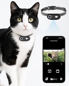Cat Camera Collar with Phone APP, 1080P HD Video Recording, XS/M-Size Pet POV Cam for Dogs & Big Cats, Cordless Pet Collar Cameras with APP Viewing (XS-Collar)