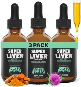 SuperBonsai Milk Thistle Herbal Liquid Supplement - Doctor-Formulated Botanical Blend with Milk Thistle and Dandelion Root - Vegan Non-GMO Drops - 3 Month Supply