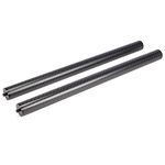 EVO Gimbals 25mm 3K Matte Carbon Fibre Extension Pole Set - 2PC, 1/4-20 Male & Female Interlocking Design