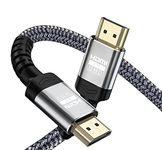 Soonsoonic 4K HDMI Cable 1M | 18Gbps Ultra High Speed HDMI 2.0 Cable & 4K@60Hz HDR ARC HDCP2.2 Ethernet-Braided HDMI Cable | for UHD TV Monitor Laptop Xbox PS4/PS5 ect