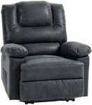HOMCOM Manual Recliner Chair, PU Le