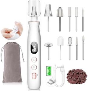 Nail Drill Electric Nail File - Cordless Professional Nail Filer for Manicure and Pedicure, Portable Nail Drill Machine Kit for Acrylic Gel Nails Thick Toenails Nail Dremel Grinder Efile