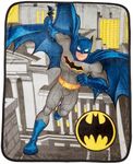 Franco Batman DC Comics Kids Bedding Super Soft Silk Touch Throw, 40 in x 50 in, (Official Licensed Product)