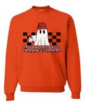 Wild Bobby Halloween Friends Shirt Horror Movie Funny Pumpkin Unisex Crewneck Sweatshirt, Orange-creep It Real, 3XL