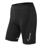 Sportneer Womens Padded Cycling Shorts 4D Padding Bike Bicycle Shorts for Women Black L