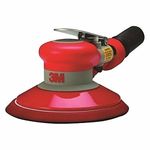 3M Random Orbital Sander - Self Generated Vacuum Sander - 6” x 3/16” Diam. Orbit - Pneumatic Palm Sander - Hook and Loop Pad - for Wood, Composites, Metal - Original Series