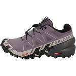 SALOMON Speedcross 6, Women's Sneaker, Moonscape Black Ashes of Roses, 10 US