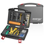 Network Tool Kit, ZOERAX 11 in 1 Professional RJ45 Crimp Tool Kit - Pass Through Crimper, RJ45 Tester, 110/88 Punch Down Tool, Stripper, Cutter, Cat6 Pass Through Connectors and Boots