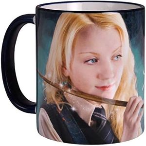 Elbenwald Harry Potter Tazza Luna Lovegood ritratto rotondo tumper ceramica 320ml blu