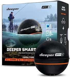 Deeper PRO+ 2 Sonar Fish Finder - Portable Fish Finder and Depth Finder for Kayaks, Boats and Ice Fishing with GPS Enabled | Castable Deeper Fish Finder with Free User Friendly App