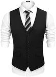 COOFANDY Men's Business Suit Vest,S