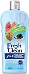 Pet-Ag Fresh ’n Clean 2-N-1 Oatmeal Conditioning Shampoo, Tropical Scent - 18 oz - Moisturizes with Vitamin E & Aloe Vera - Strengthens & Repairs Coats - Soap Free