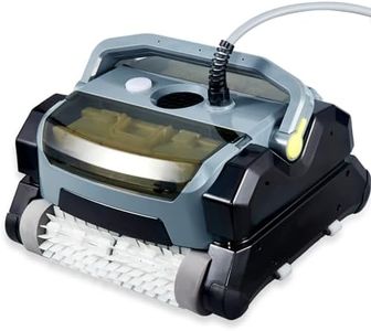 Robotic Pool Vacuum Cleaner 130W, Waterliner Clean, Wall Climbing Capability, w/Top Load Filters, Wall Climbing Scrubber Brush for above/In-Ground Pools Up to 50FT in Length