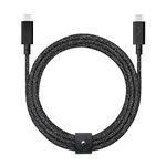 Native Union BELT CABLE PRO 2.4M| 240W USB-C to USB-C Charge & Sync Cable, Fast PD Support, Built-in LED, for Apple MacBooks, iPads, Dell, IBM, Samsung, Huawei Laptops & USB-C devices - Cosmos