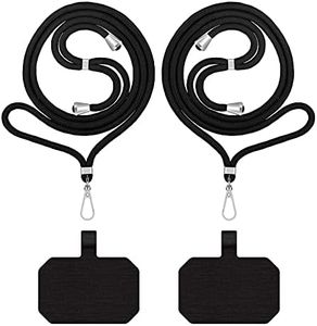 Nupcknn 2 Piezas Cordones Universales de Teléfonos Móviles con Cuello Desmontable Ajustable de Cuerda Cruzada de Cuerpo para iPhone/Samsung/Huawei/Xiaomi/OnePlus/LG（）