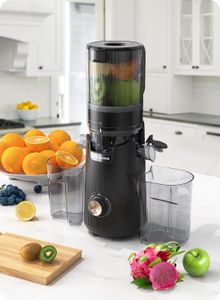 ACOQOOS Slow Juicer – Black Cold Press Juice Extractor
