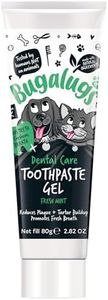 Bugalugs Dog Toothpaste Gel - Dog Teeth Cleaning Products for Cats and Dogs, Fresh Mint Dog Breath Freshener & Dog Plaque Remover use with Bugalugs Dog Toothbrush & Cat Toothbrush