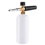 Stone Banks Snow Foam Lance for Nilfisk Alto/KEW/Kränzle/WAP Foam Cannon Adjustable Soap Sprayer Nozzle Foam Bottle 1L, Foam Gun for Pressure Washer